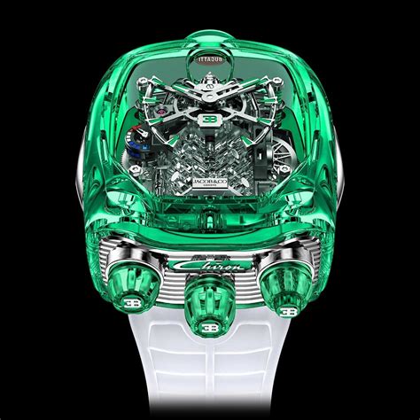 bugatti chiron tourbillon green sapphire